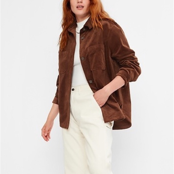 GAP Jackets & Blazers - NWT GAP Oversized Corduroy Shirt Shacket Small